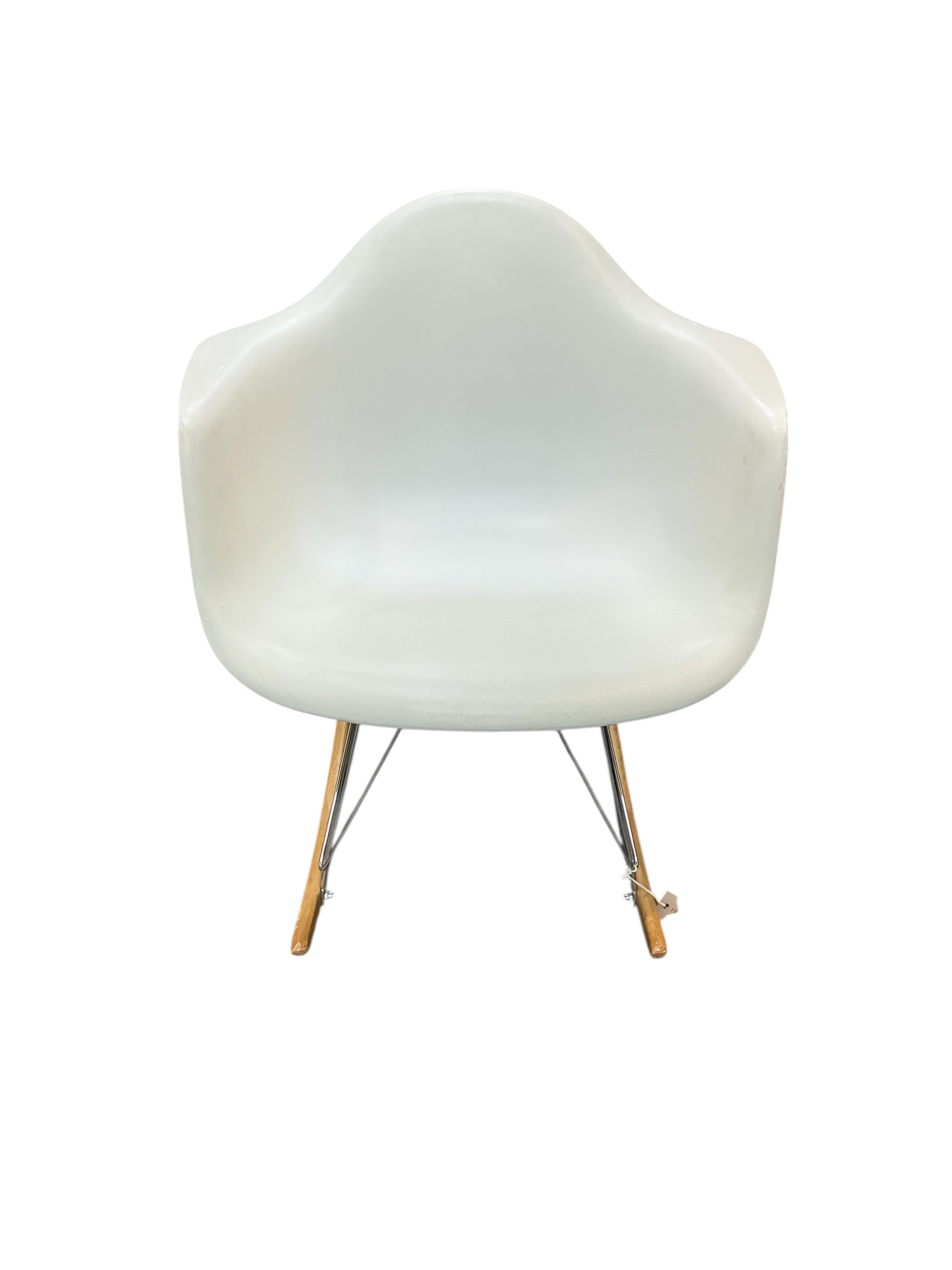 A Charles Eames style rocking chair